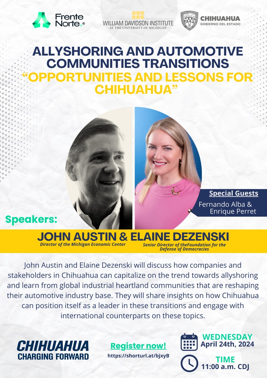 John Austin y Elaine Dezenski.